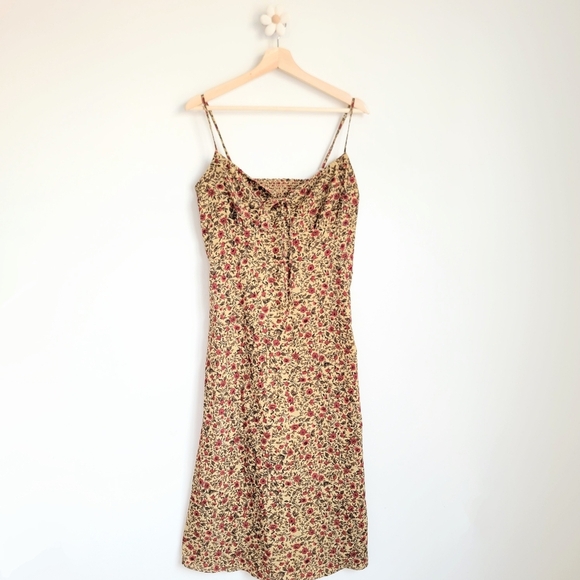 Other Dresses & Skirts - Vintage-style Floral Dress Spaghetti Strap Tie 90s y2k sun spring dress 🌼 Large